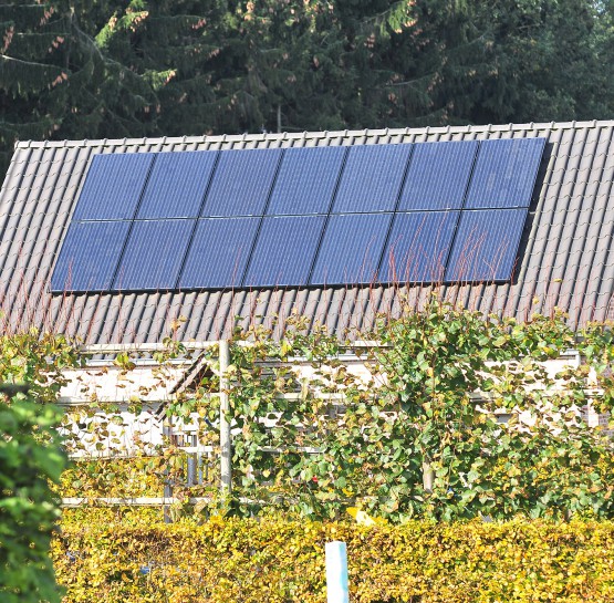 Zonnepanelen schuin dak
